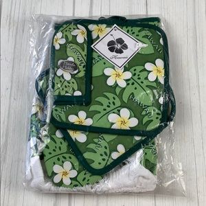 Hawaii towel and kitchen handle holder and mat set